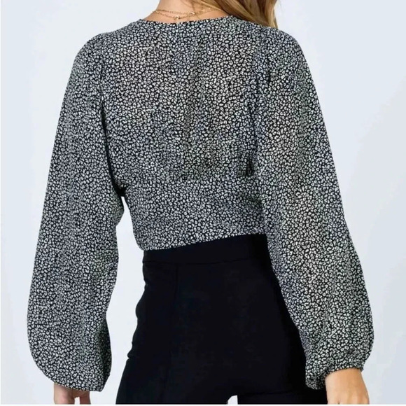 Princess Polly NEW MOOD TOP BLACK Sz 2 - Picture 4 of 15